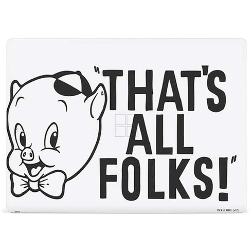 Looney Tunes Porky Thats All Folks Grid Surface Laptop 2 Skin